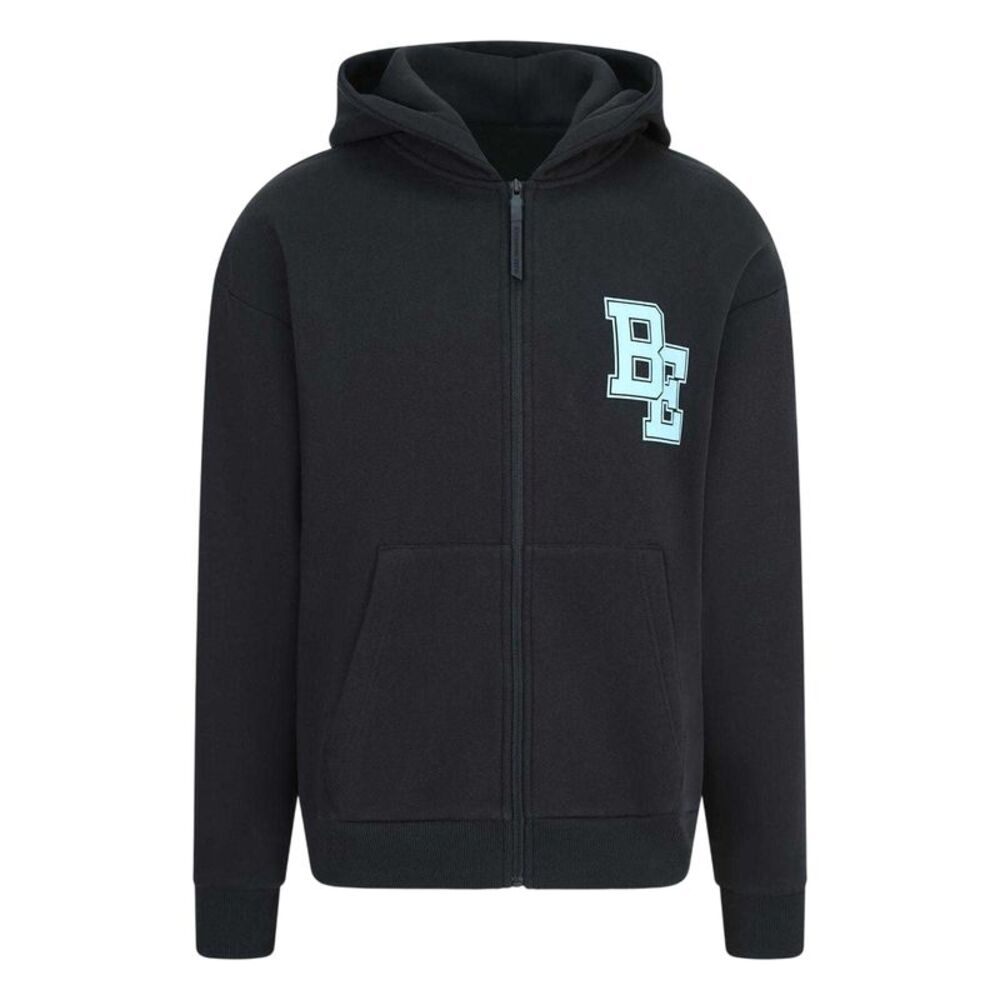 Blank Essentials Mens Collegiate Full Zip Hoodie / Black
